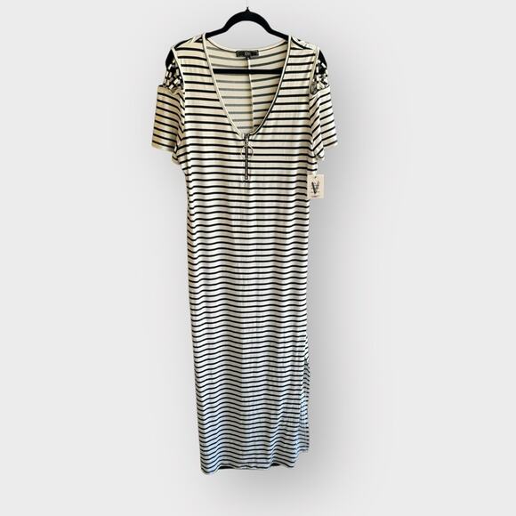 NEW Vibe Sportswear striped maxi - Picture 1 of 7